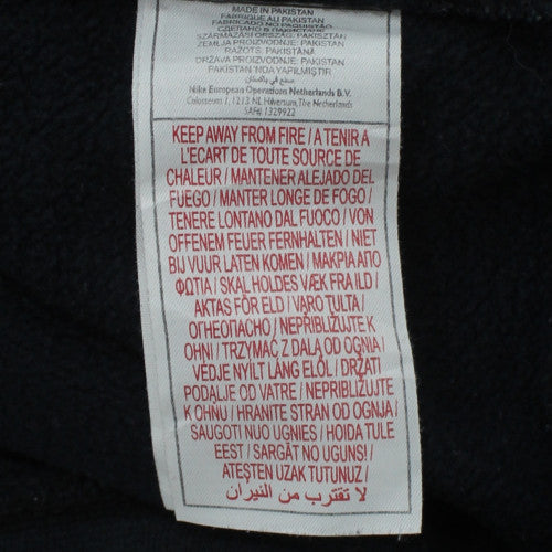 Nike Boys Black Fleece Pullover Sweatshirt 12-13 Years Logo Crew Neck