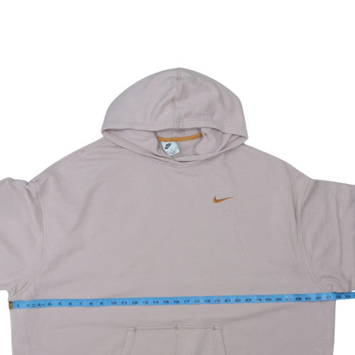 Nike Womens Beige XL Pullover Hoodie Sweatshirt with Logo