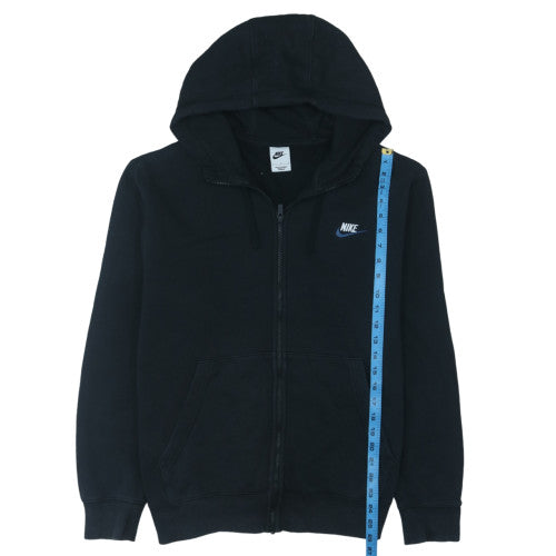 Nike Men's Black Full Zip Hoodie L Classic Fleece