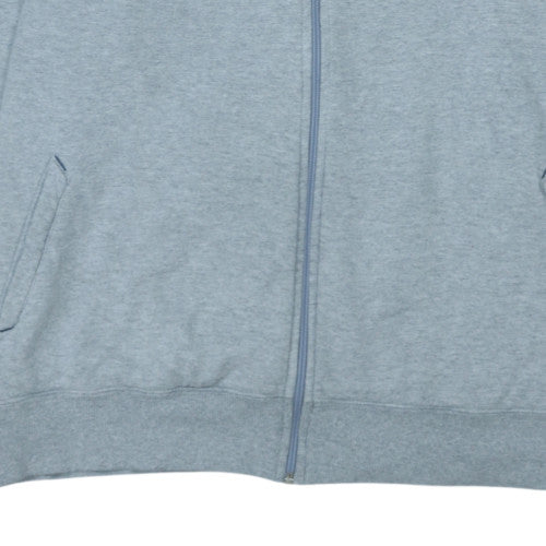 The North Face Men's Grey 2XL Full Zip Hoodie Fleece