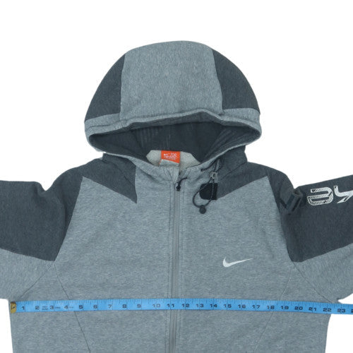Nike Men’s Grey Full Zip Hoodie M Sports Fleece Jacket