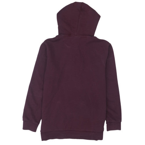 Adidas Men's Brown Pullover Hoodie M Regular Fit Sports Fleece