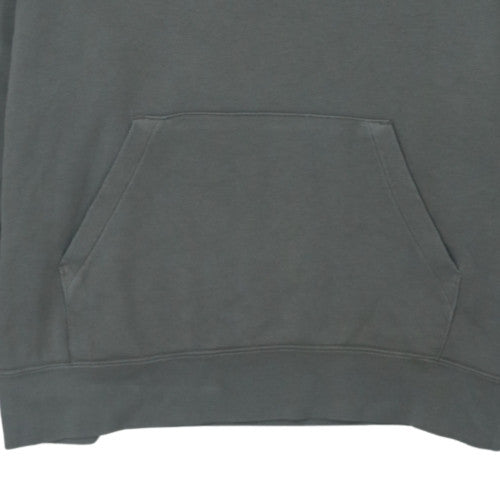Nike Men's Grey Pullover Hoodie M Regular Fit Fleece Logo