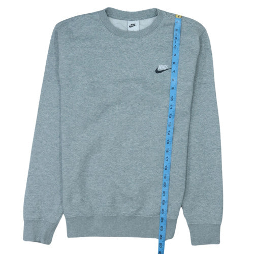 Nike Men's Grey Crew Neck Pullover Sweatshirt Size S
