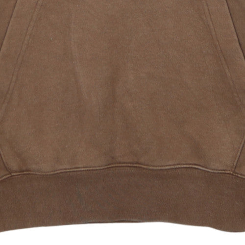 Nike Men's Brown Pullover Hoodie XS Fleece Logo Sweatshirt