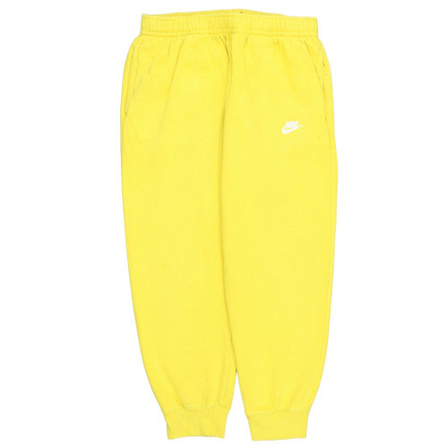 Nike Men’s Yellow Jogger Sweatpants L Regular Fit Fleece Trousers
