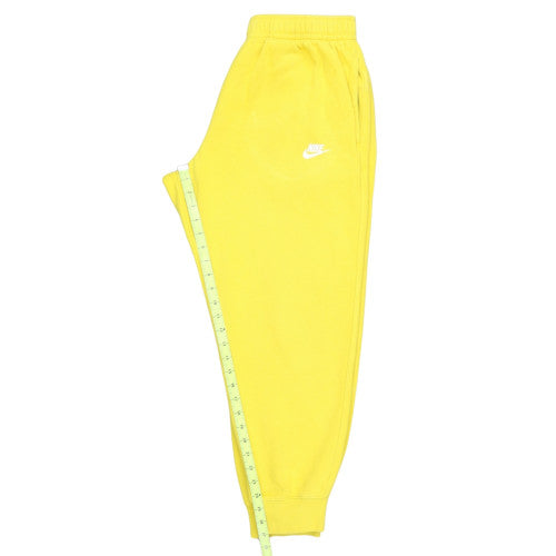 Nike Men’s Yellow Jogger Sweatpants L Regular Fit Fleece Trousers