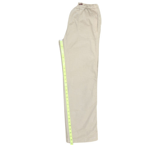 Marlboro Womens Beige Chino Elastic Waist Trousers Size 30