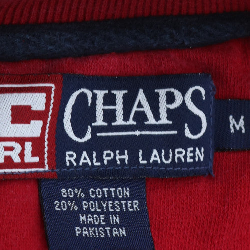 Chaps Ralph Lauren Men's Red Crew Neck Pullover Sweatshirt M