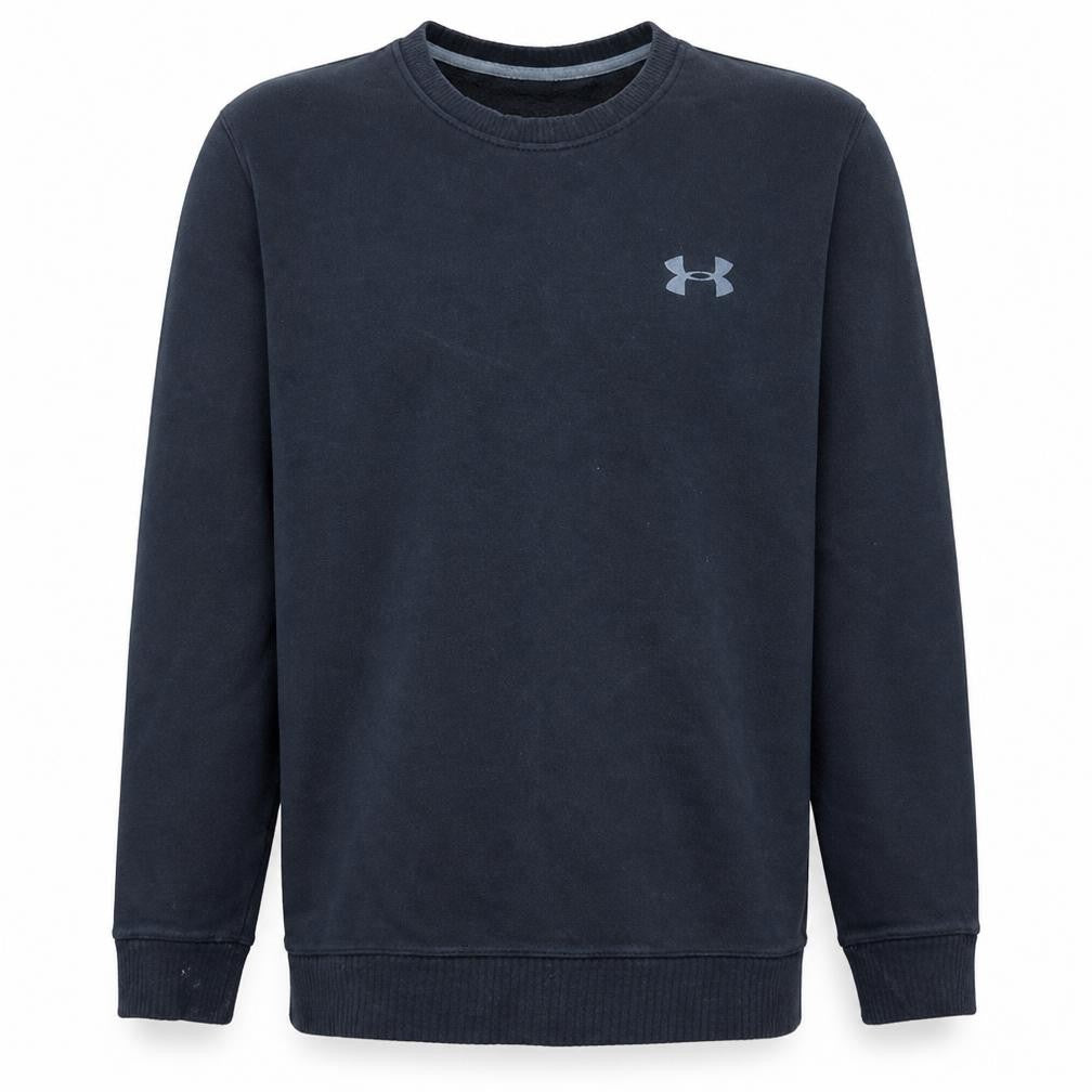 Under Armour Men's Black Medium Pullover Sweatshirt Crew Neck Fleece