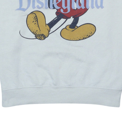 Disney Women’s Grey Mickey Mouse Disneyland Sweatshirt L Crew Neck Pullover