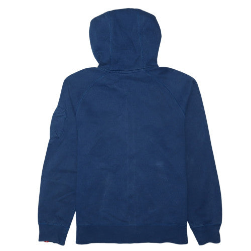 Nike Men's Blue Full Zip Hoodie M Fleece Regular Fit