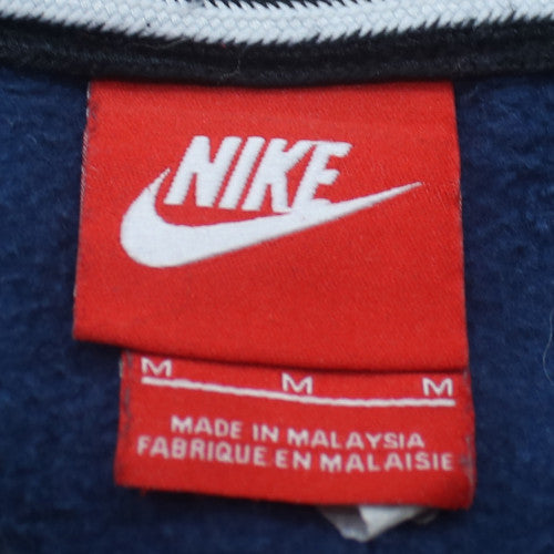 Nike Men's Blue Full Zip Hoodie M Fleece Regular Fit