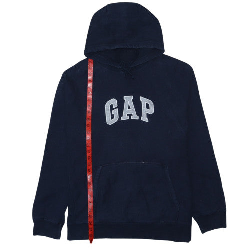 GAP Womens Navy Blue Pullover Hoodie XL Hooded Logo Sweatshirt