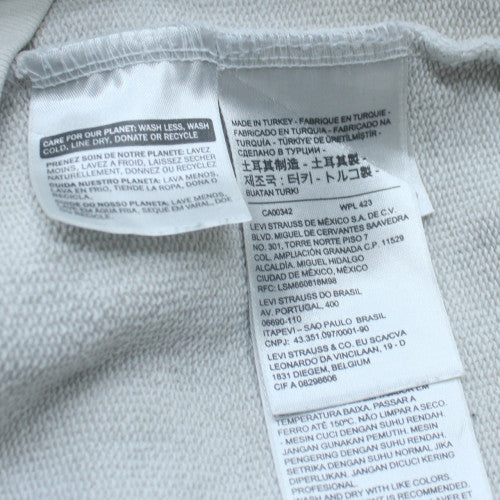 Levi's Womens White Relaxed Fit Pullover Hoodie Size M