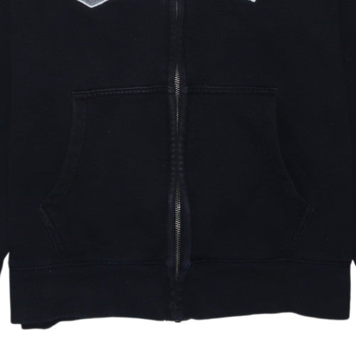 GAP Womens Black Full Zip Hoodie M Hooded Sweatshirt