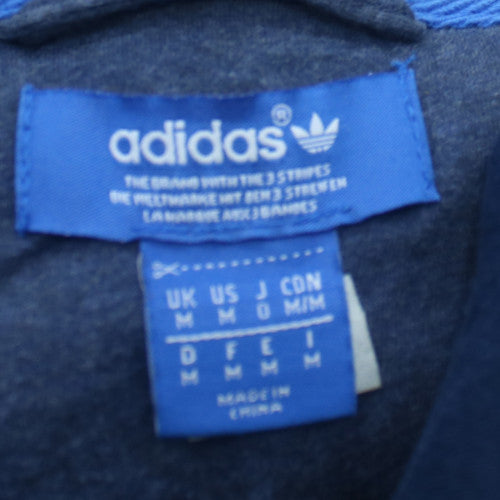Adidas Men’s Blue Full Zip Hooded Sweatshirt M Sports Fleece