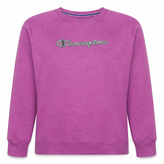 Champion Womens Purple XL Sweatshirt Crew Neck Logo Pullover