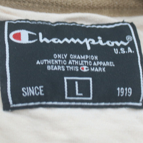 Champion Women's White Pullover Sweatshirt L Embroidered Logo