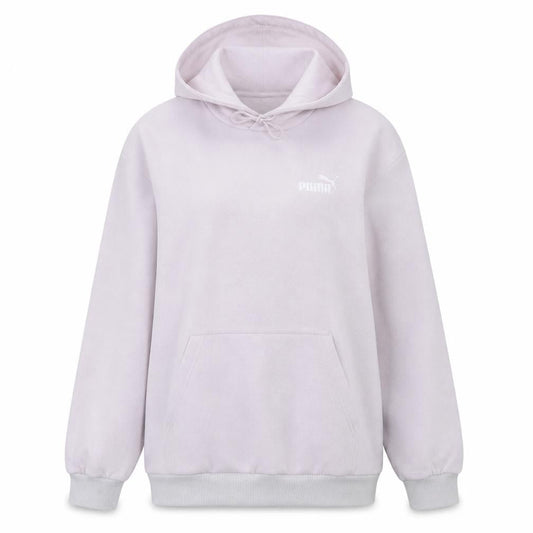 Puma Womens Pink Pullover Hoodie Medium Cotton Blend Casual