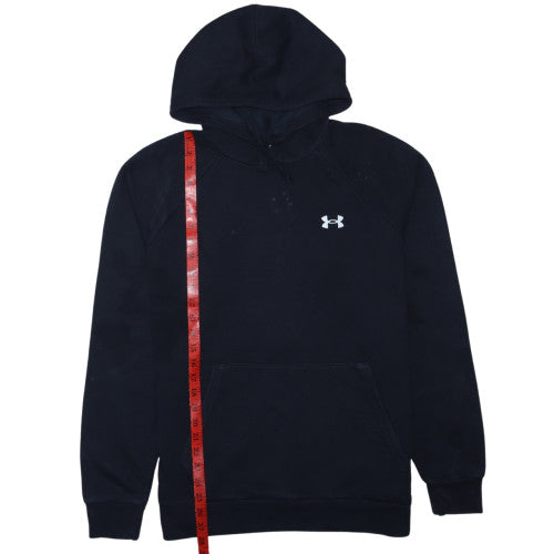 Under Armour Men's Black Pullover Hoodie Size M Relaxed Fit Fleece Sweatshirt