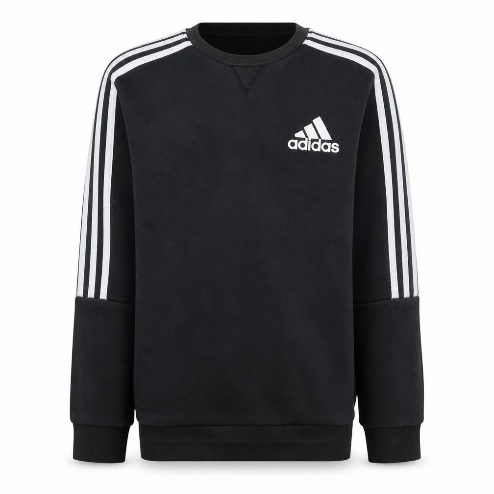Adidas Men’s Black Sweatshirt M Pullover Crew Neck Logo Sportswear