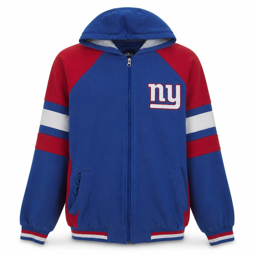 NFL Men’s Blue Red Giants Full Zip Hoodie Size M