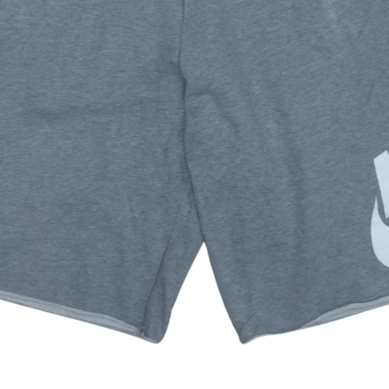 Nike Men's Grey Regular Fit Sweat Shorts Size L with Drawstring Waist