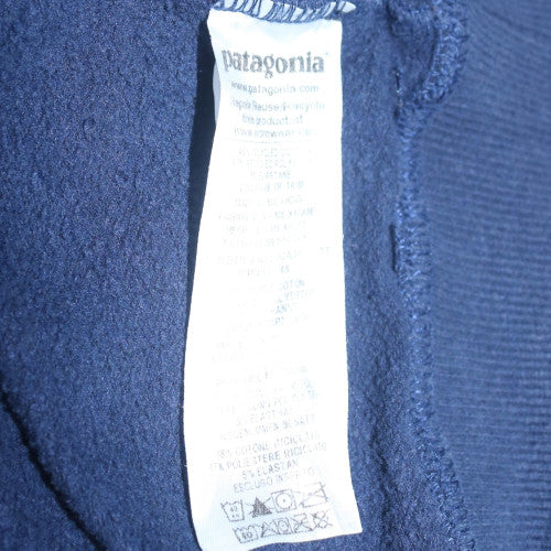 Patagonia Mens Blue Pullover Hoodie L Regular Fit Outdoor Fleece