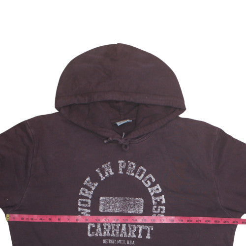 Carhartt Mens Brown 2XL Pullover Hoodie Work In Progress Graphic