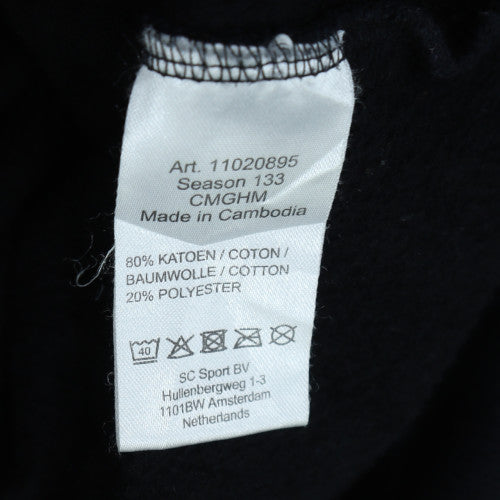 Champion Men's Black Full Zip Hoodie Medium Cotton Blend