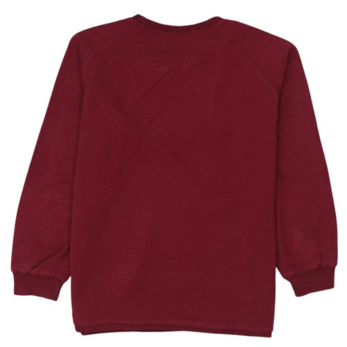 Nike Women’s Burgundy Cotton Crew Neck Pullover Sweatshirt L