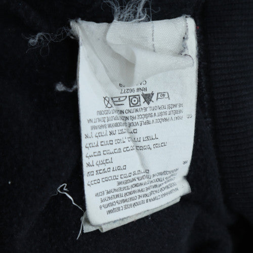 Vans Men’s Black Full Zip Hoodie S Regular Fit Logo Fleece