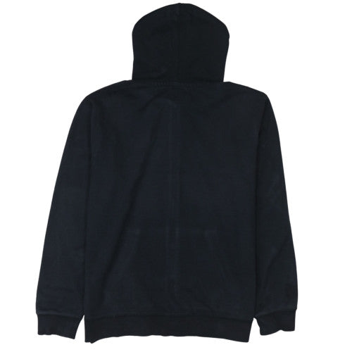 Quiksilver Men's Black XL Full Zip Hoodie Fleece Jacket