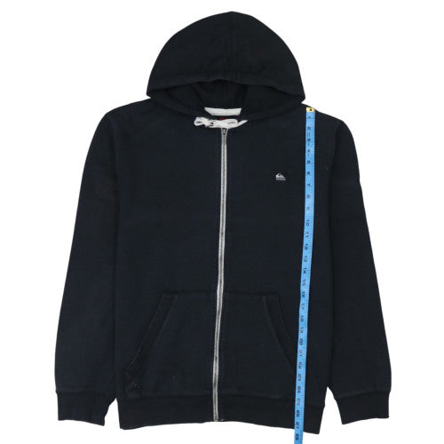Quiksilver Men's Black XL Full Zip Hoodie Fleece Jacket