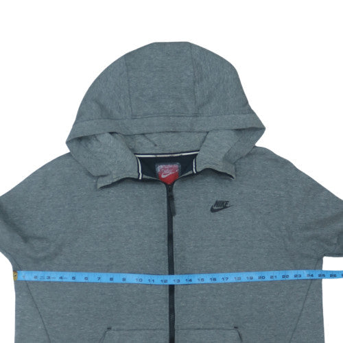 Nike Men’s Grey Full Zip Hoodie L Regular Fit Lightweight