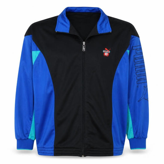 Puma Men's Blue Full Zip Retro Canada Sweatshirt Size M