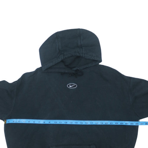 Nike Mens Black Pullover Hoodie M Classic Logo Design