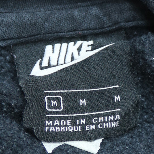 Nike Mens Black Pullover Hoodie M Classic Logo Design
