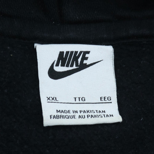 Nike Men's Black 2XL Pullover Hoodie Fleece Logo Sweatshirt