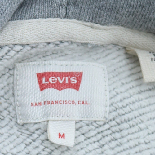 Levi's Men's Grey Logo Pullover Hoodie Size M