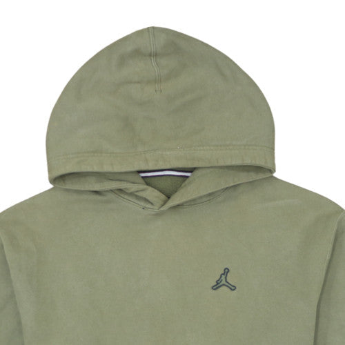 Jordan Mens Green Pullover Hoodie Size S Regular Fit Fleece