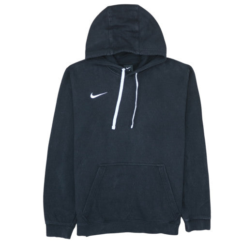 Nike Men's Black Pullover Hoodie L Regular Fit Fleece Logo Sportswear