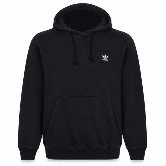 Adidas Mens Black 2XL Pullover Hoodie Fleece Regular Fit