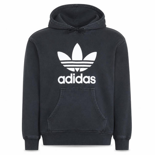 Adidas Men's Black Pullover Hoodie L Sports Fleece Logo