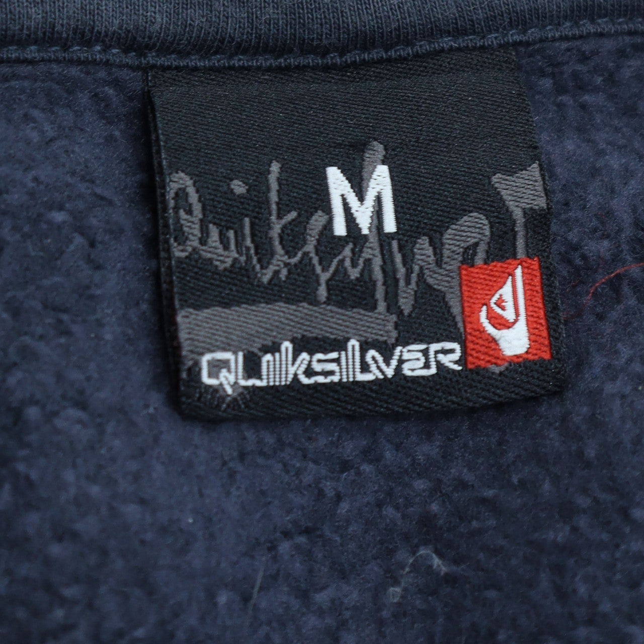 Quiksilver Men’s Blue Full Zip Hoodie M Regular Fit Cotton Blend