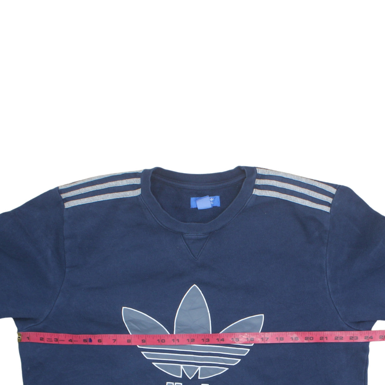 Adidas Mens Blue XL Crew Neck Pullover Sweatshirt Classic Logo