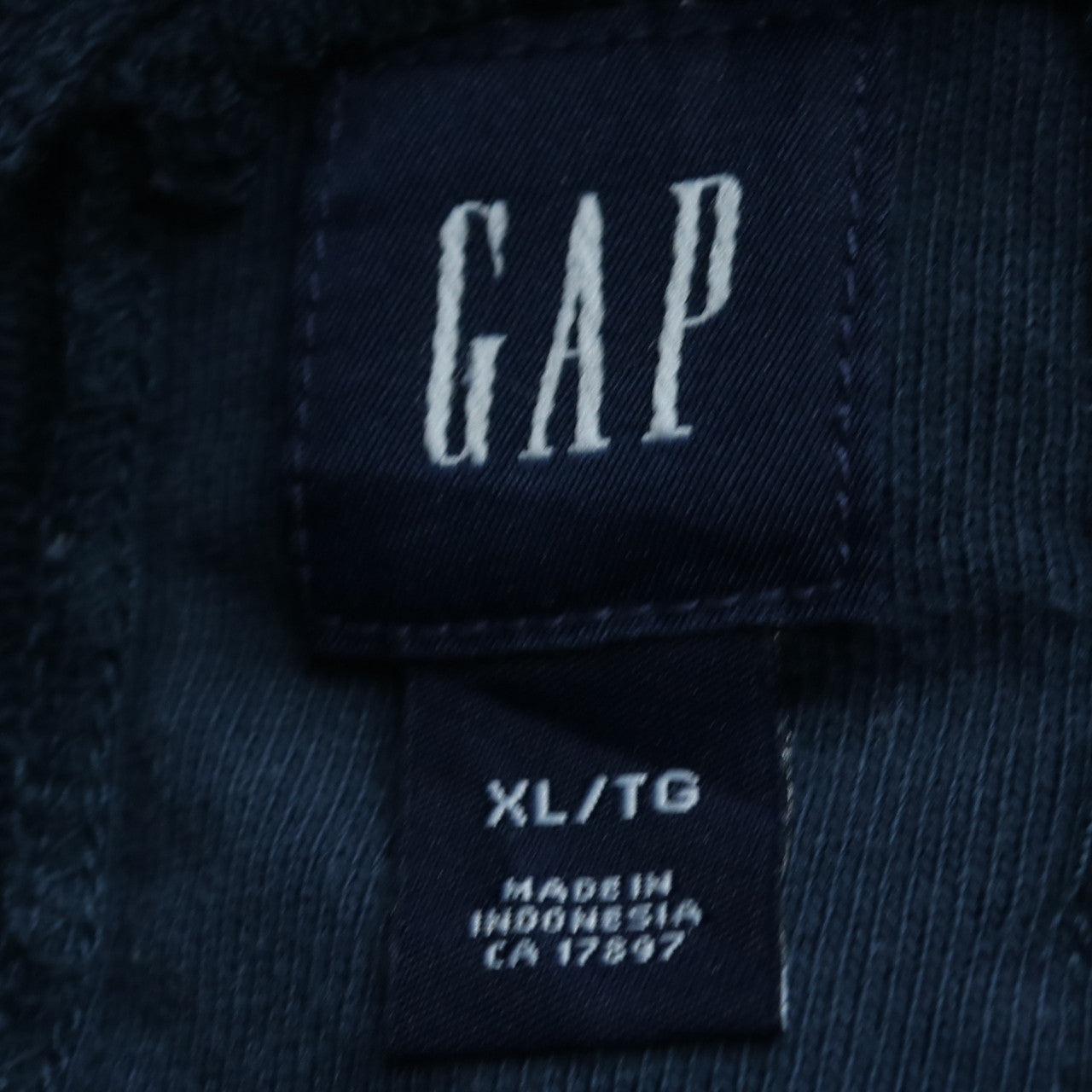 GAP Men's Blue XL 1/4 Zip Collared Sweatshirt Cotton Pullover