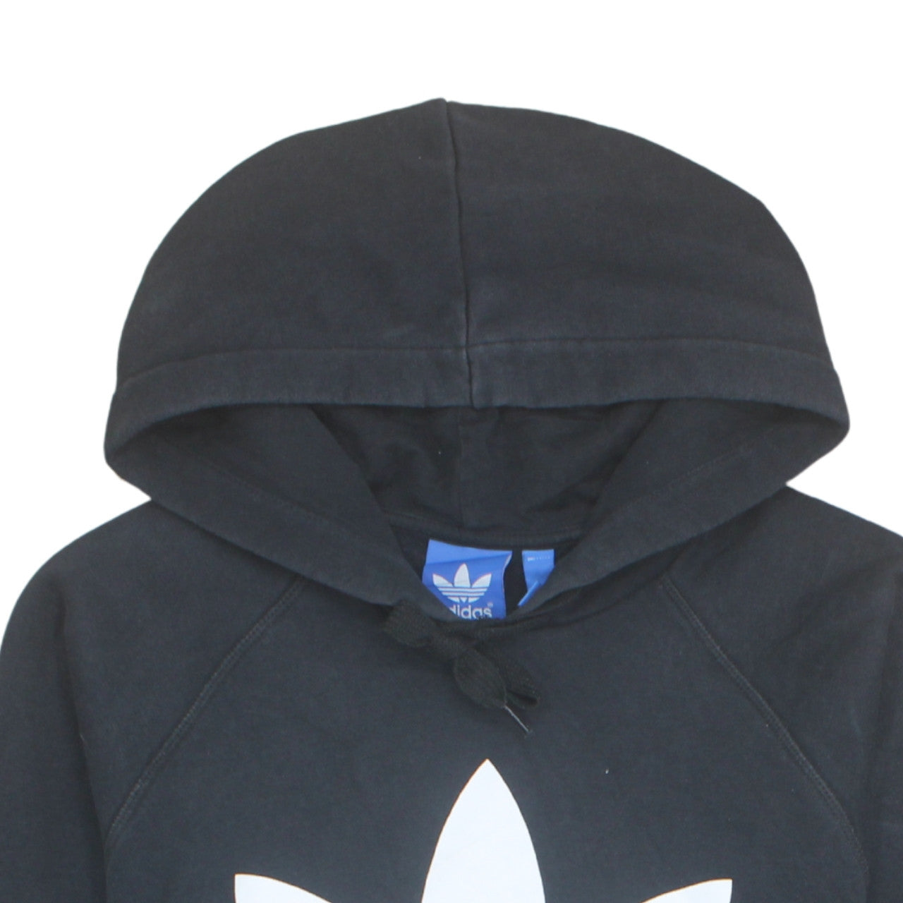 Adidas Mens Black Hoodie L Pullover Fleece Logo Hooded Sweatshirt