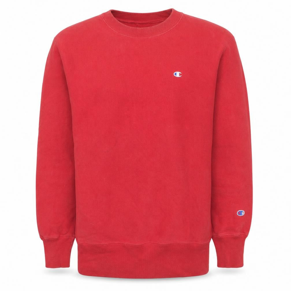 Champion Men's Red XL Reverse Weave Crew Neck Sweatshirt